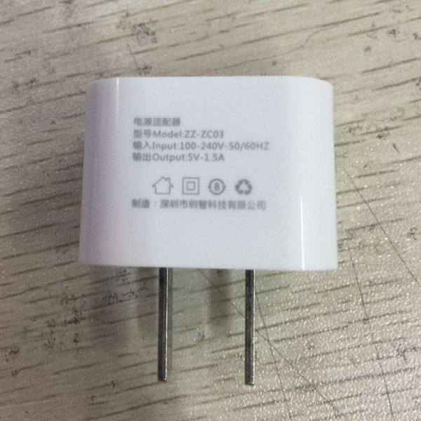 Laser marking of power adapter