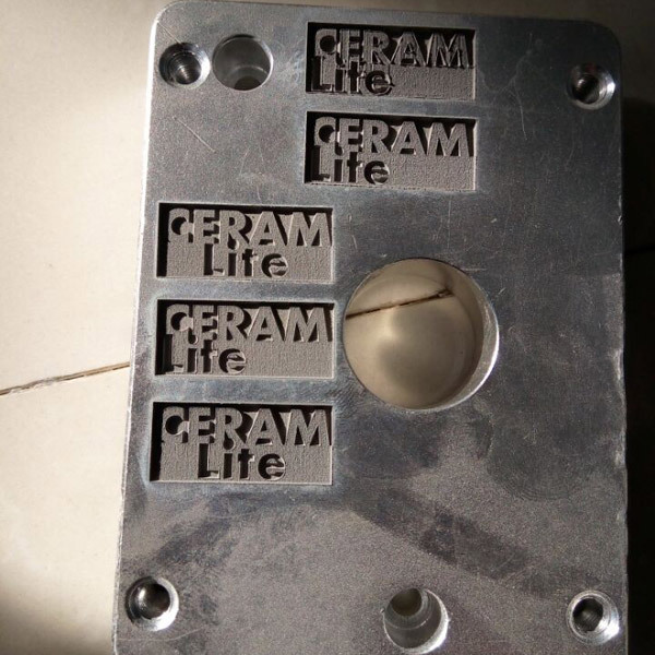 Deep carving of metal laser