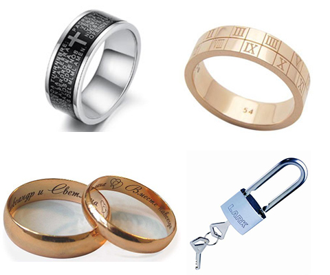 首饰激光打标机样品图